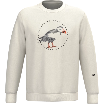 Sweat blanc ivoire manches longues mixte personnalisable