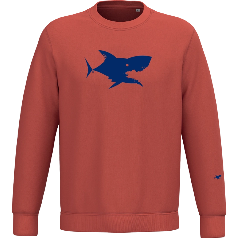 Sweat rouge manches longues mixte personnalisable