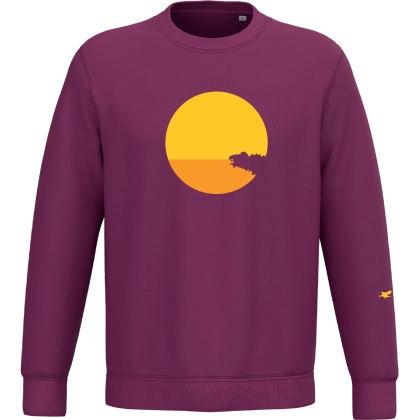 Sweat framboise manches longues mixte personnalisable