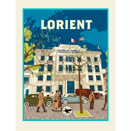 Affiche Lorient vintage