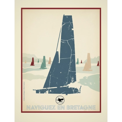 Affiche naviguez en Bretagne