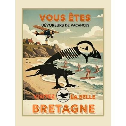 4 - Affiche collector macareux