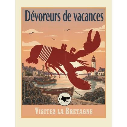 9 - Affiche collector homard rouge