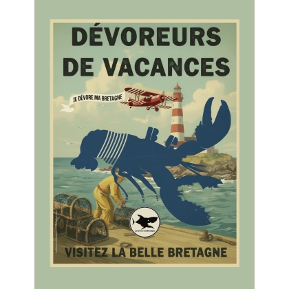 11 - Affiche collector homard bleu