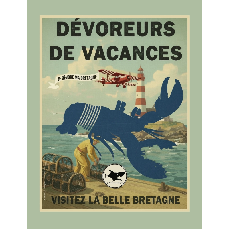11 - Affiche collector homard bleu