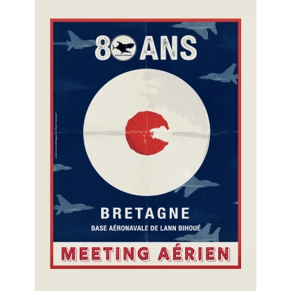 19 - Affiche collector 80 ans Lann Bihoué