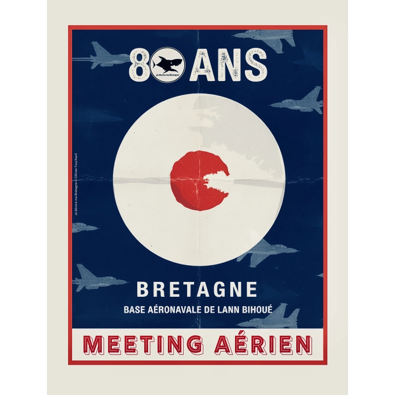19 - Affiche collector 80 ans Lann Bihoué