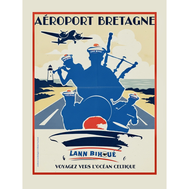 23 - Affiche collector Aéroport Lann Bihoué