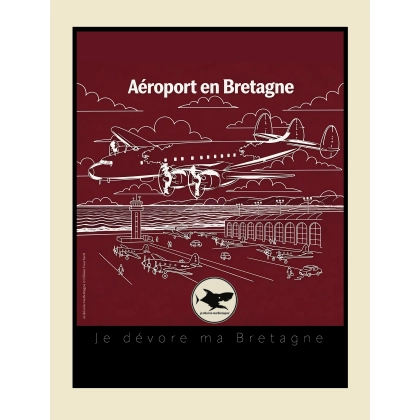 24 - Affiche collector Aéroport en Bretagne
