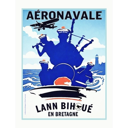25 - Affiche collector Aéronavale Lann Bihoué
