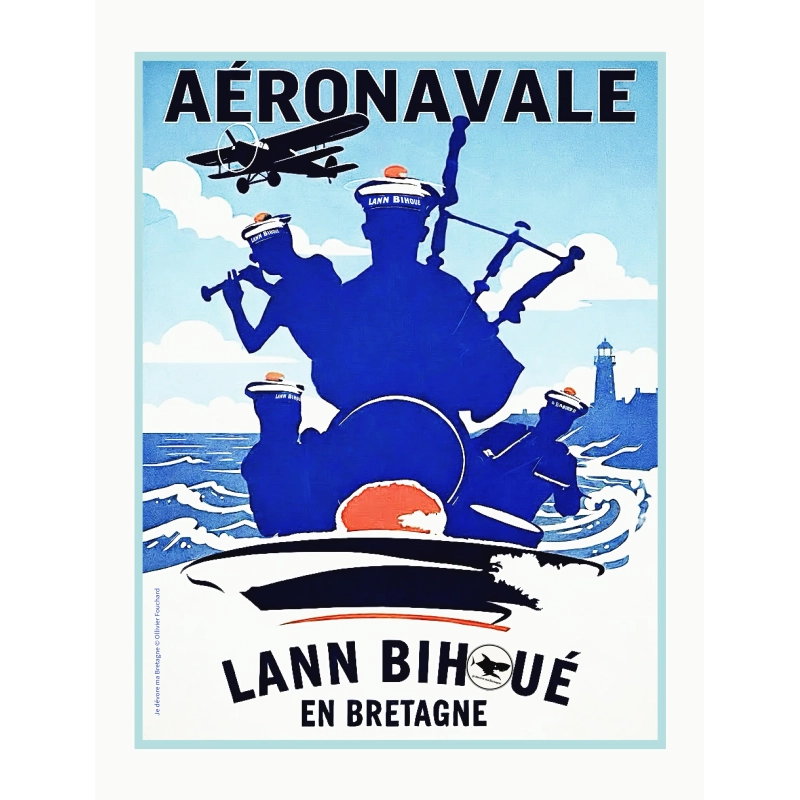 25 - Affiche collector Aéronavale Lann Bihoué