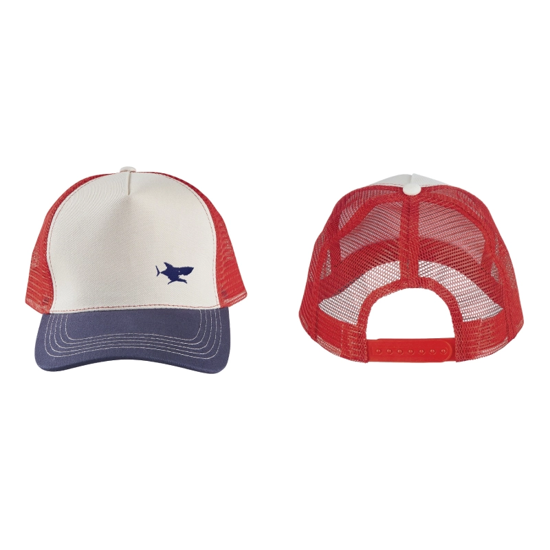 Casquette filet Bleu Blanc Rouge requin brodé personnalisable