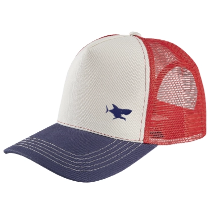 Casquette filet Bleu Blanc Rouge requin brodé personnalisable