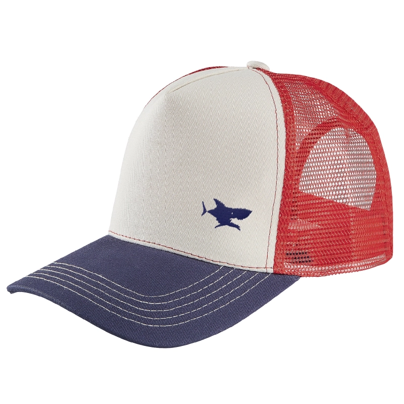 Casquette filet Bleu Blanc Rouge requin brodé personnalisable