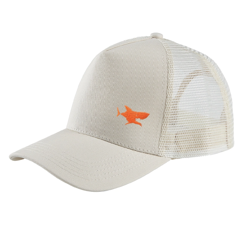 Casquette filet écru requin brodé personnalisable