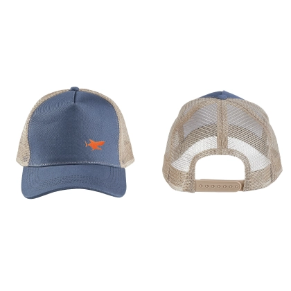Casquette filet denim requin brodé personnalisable