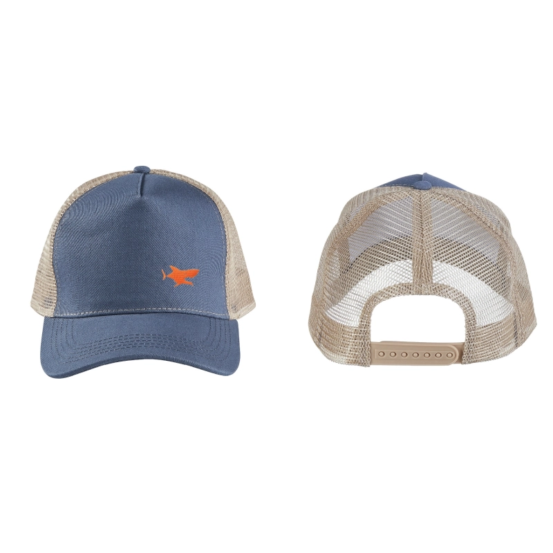 Casquette filet denim requin brodé personnalisable