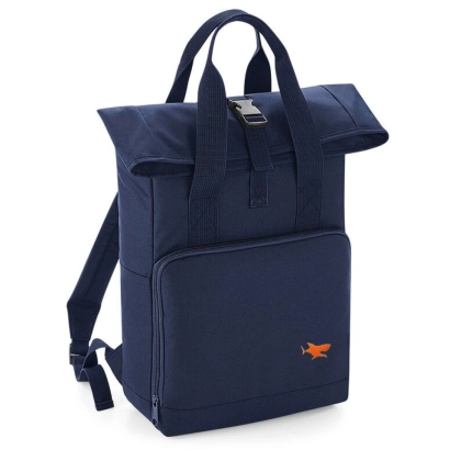 Sac Roll Top bleu personnalisable