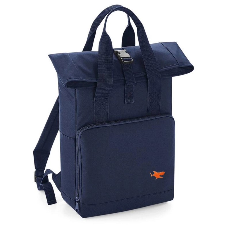 Sac Roll Top bleu personnalisable