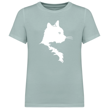 T-shirt enfant vert sauge personnalisable