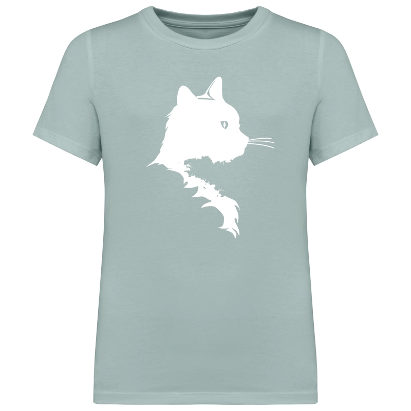 T-shirt enfant vert sauge personnalisable