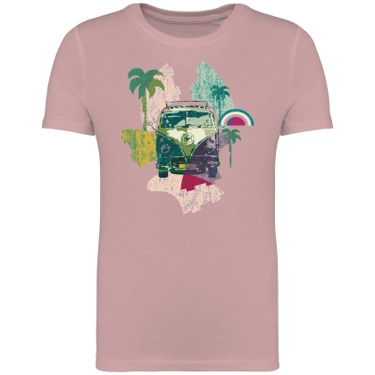 T-shirt enfant rose personnalisable