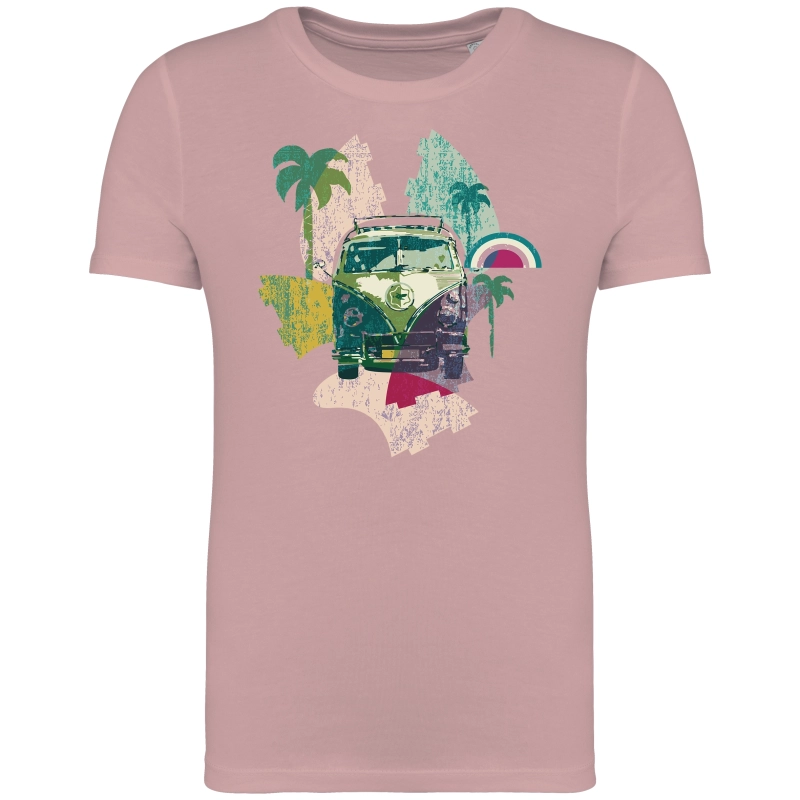 T-shirt enfant rose personnalisable