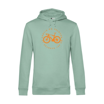 Sweat à capuche printemps vert sauge personnalisable