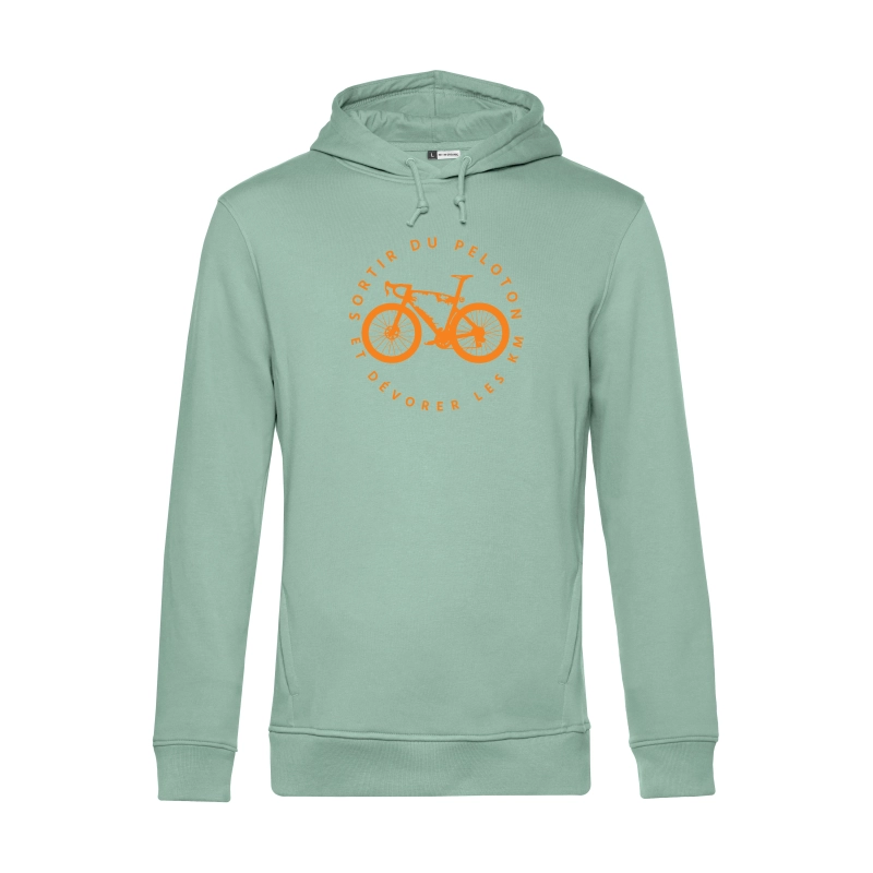 Sweat à capuche printemps vert sauge personnalisable