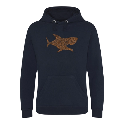 Sweat à capuche hiver bleu marine personnalisable