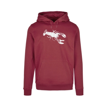 Sweat à capuche printemps bordeaux personnalisable