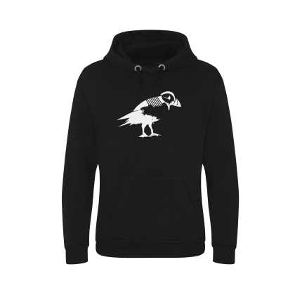 Sweat à capuche hiver noir personnalisable