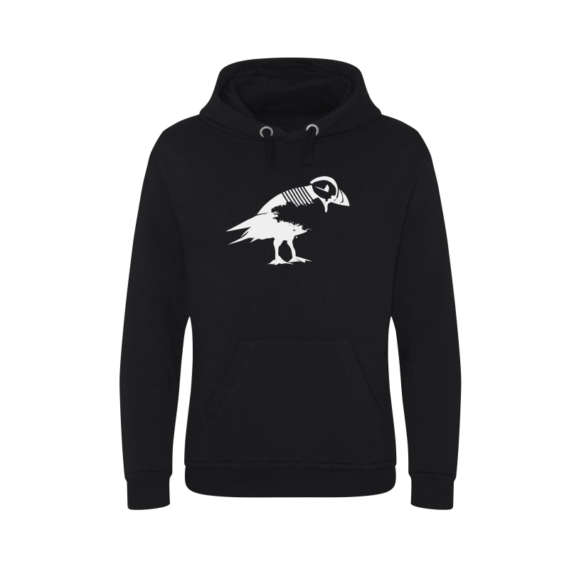 Sweat à capuche hiver noir personnalisable