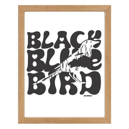Affiche Black Bird – décoration bretonne originale
