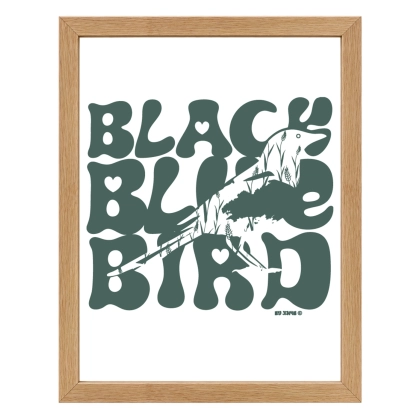 Affiche Black Bird – décoration bretonne originale