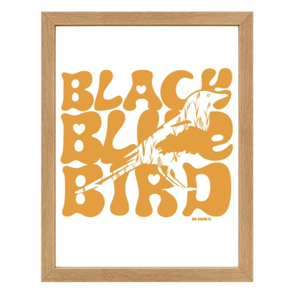 Affiche Black Bird – décoration bretonne originale
