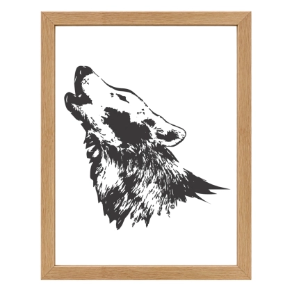 Affiche Loup  – décoration murale animal