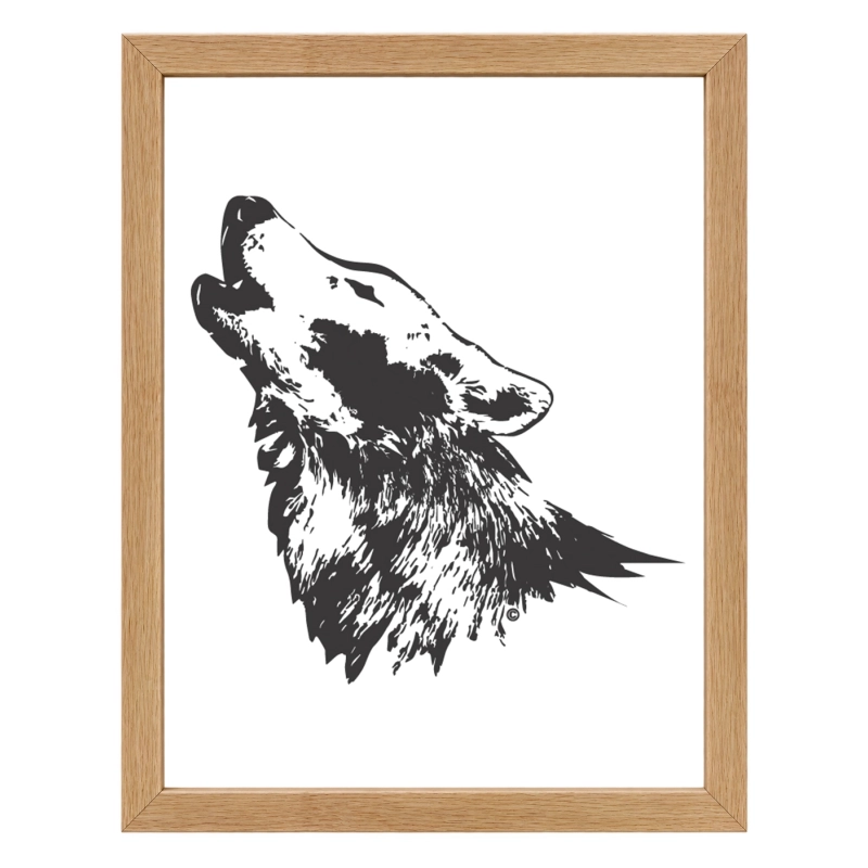 Affiche Loup  – décoration murale animal