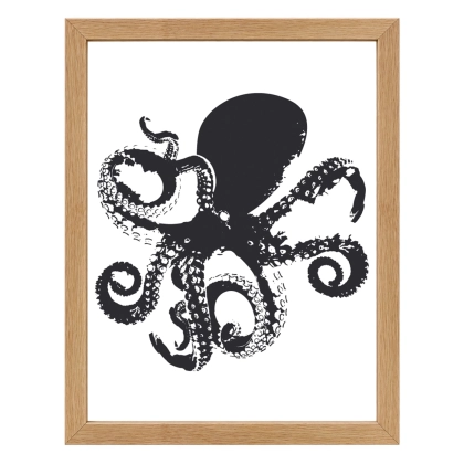 Affiche Poulpe – décoration marine originale