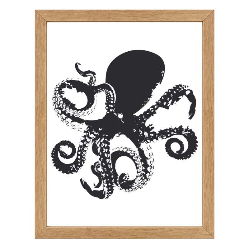 Affiche Poulpe – décoration marine originale