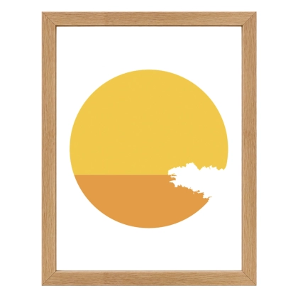 Affiche Soleil Bretagne – décoration bretonne minimaliste