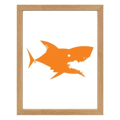 Affiche Requin Bretagne – décoration marine originale