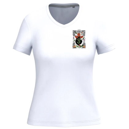 T-shirt Femme Bretagne Tulipe Blanc | Je Dévore Ma Bretagne