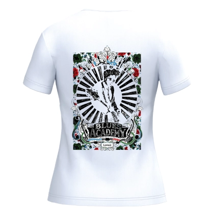 T-shirt Femme Bretagne Blues Academy Blanc | Je Dévore Ma Bretagne