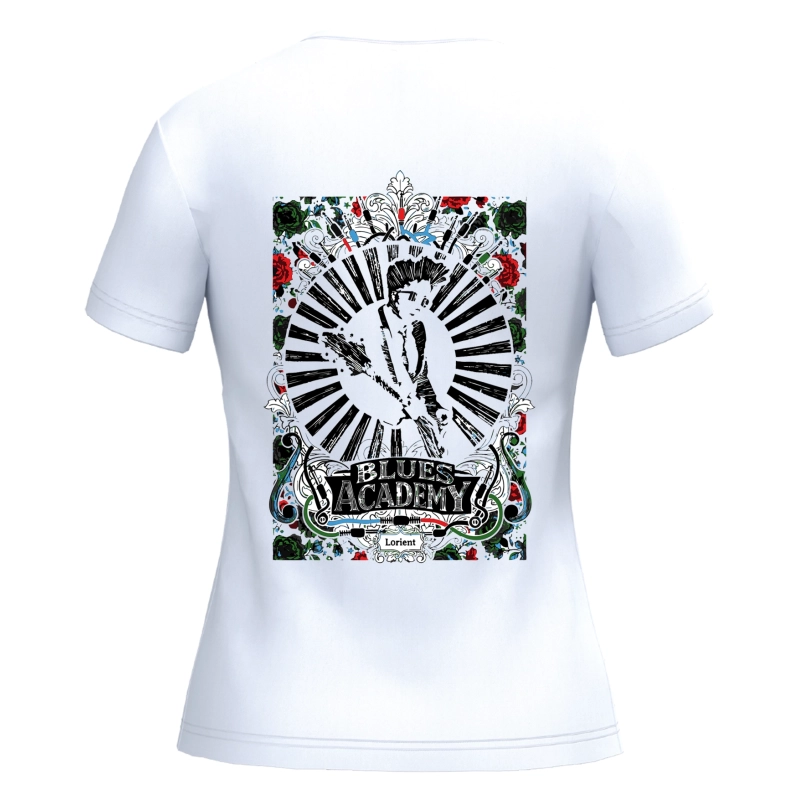 T-shirt Femme Bretagne Blues Academy Blanc | Je Dévore Ma Bretagne