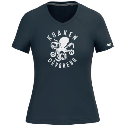 T-shirt bleu marine femme personnalisable