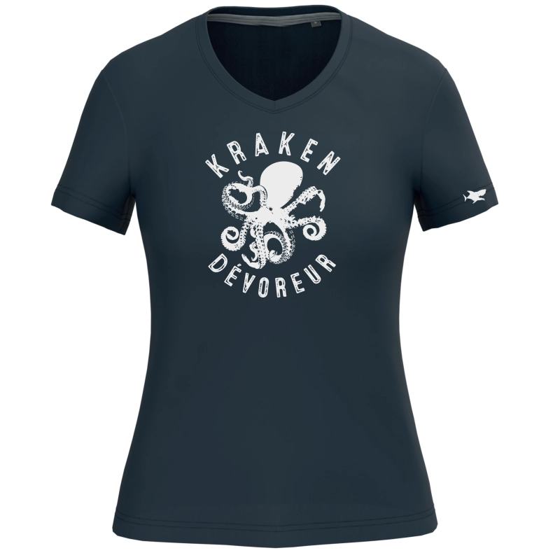 T-shirt bleu marine femme personnalisable