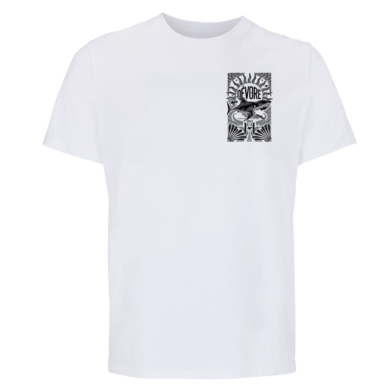 T-shirt Homme Bretagne Requin 2026 Blanc | Je Dévore Ma Bretagne
