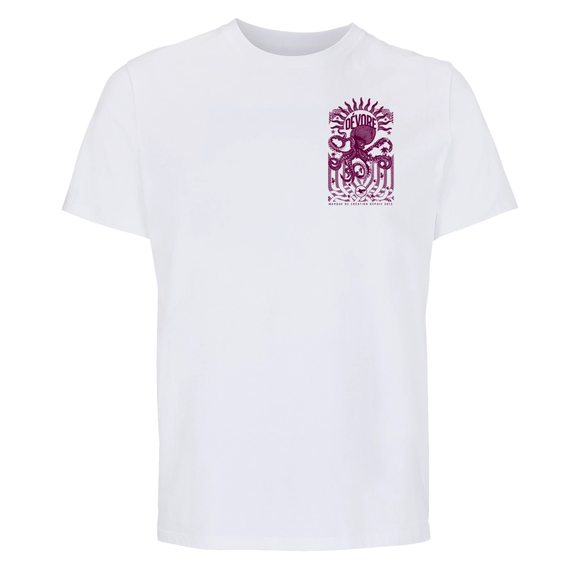 T-shirt Homme Bretagne Poulpe 2026 Blanc | Je Dévore Ma Bretagne