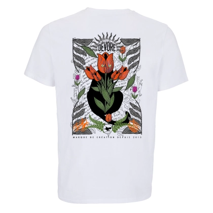 T-shirt Homme Bretagne Tulipe 2026 Blanc | Je Dévore Ma Bretagne